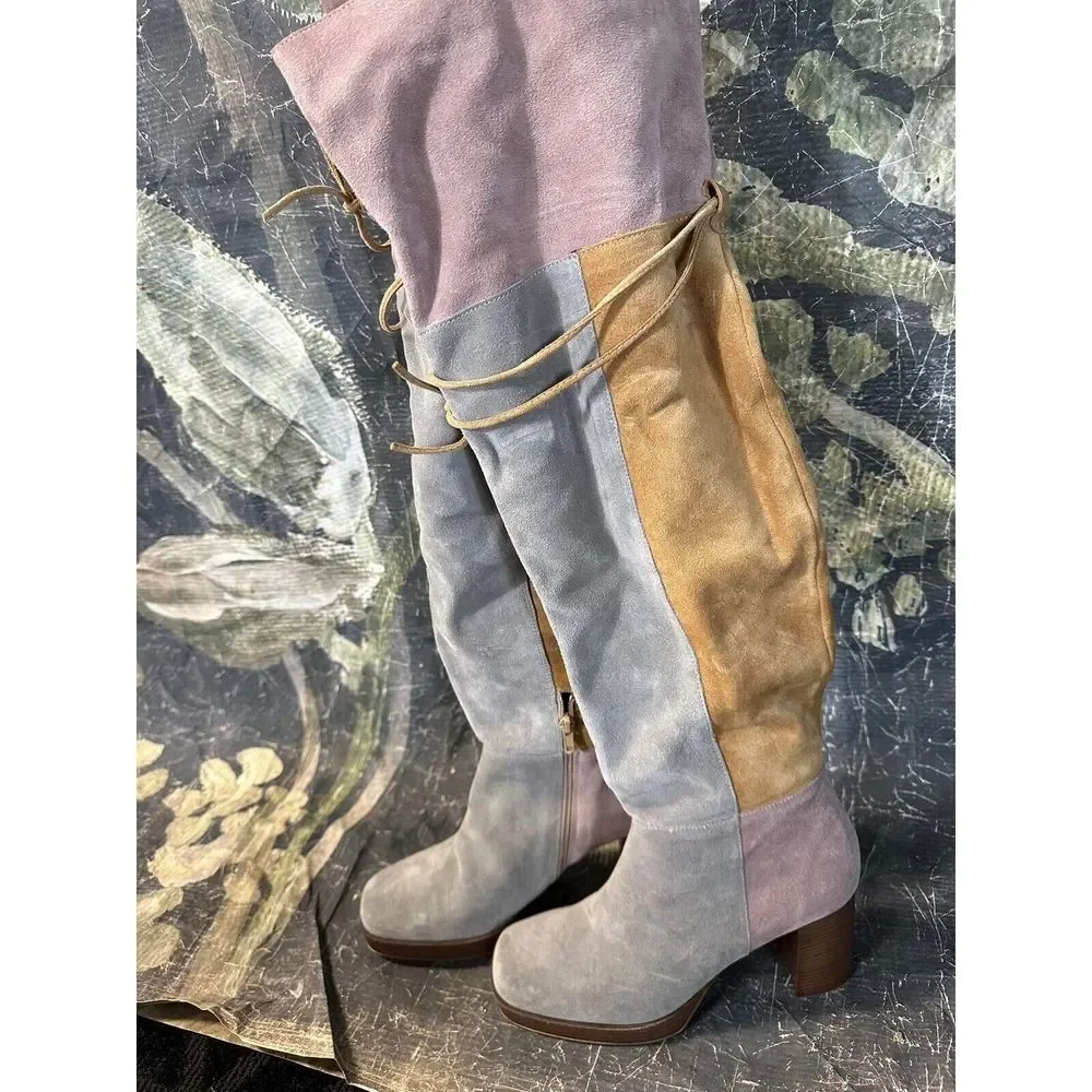 Free People Echo Platform Over-The-Knee Boots Size 40